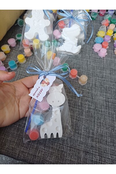 Opulent Accessories Zürafa boyama seti 10adet,okulöncesi hediyelik,mezuniyet,karne okul hediyesi,doğumgünü hediyesi