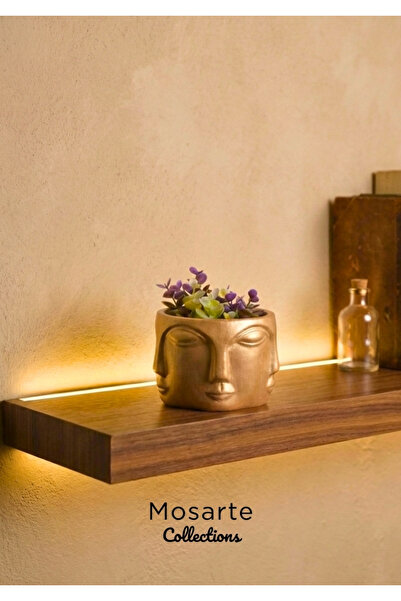 Mosarte تمثال/منحوتة وجه بوذا بتصميم تجريدي بسيط – قطعة ديكور عصرية 1 قطعة (ح...