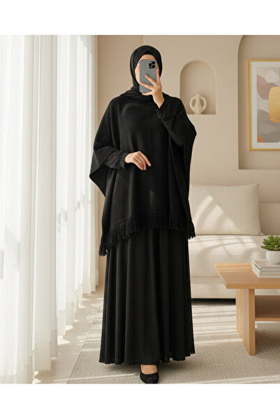 Modamorfo T-Shirt with Tassel Detail - Black