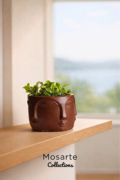 Mosarte Buda Series Minimalist Soyut Yüz Vazo / Heykel – Modern Dekoratif Obj...