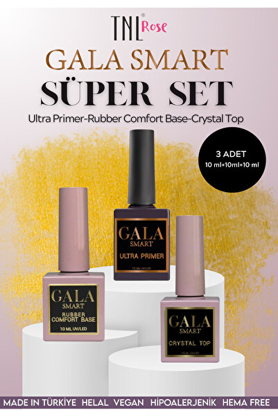 Genel Markalar Süper Set Ultra Primer Rubber Comfort Base ve Crystal Top