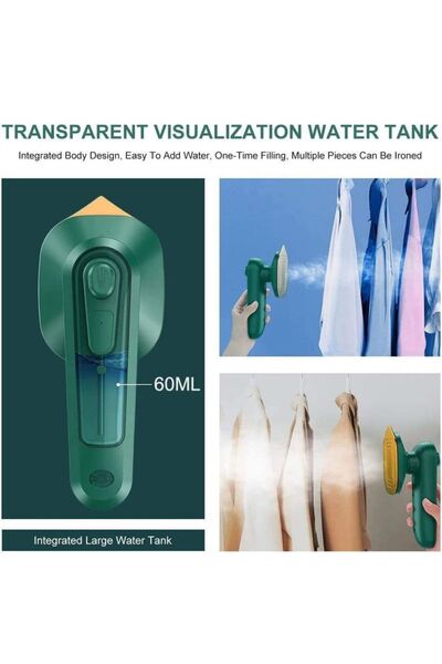 Generic Portable Handheld Steam Iron Wet & Dry Use Mini Travel Iron with Water Tank