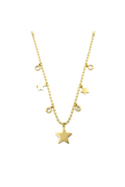 Royaleks قلادة النجمة - ذهبي