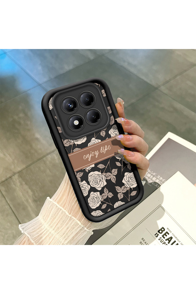 ucuc جراب هاتف شاومي ريدمي نوت 14 برو بلس+ 5G متوافق مع السيليكون الأسود المر...