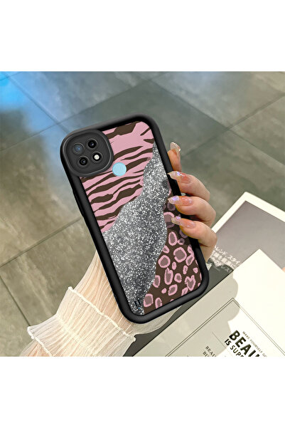 ucuc حافظة هاتف ممتصة للصدمات من السيليكون الأسود المتوافق مع Realme C21 بنمط...