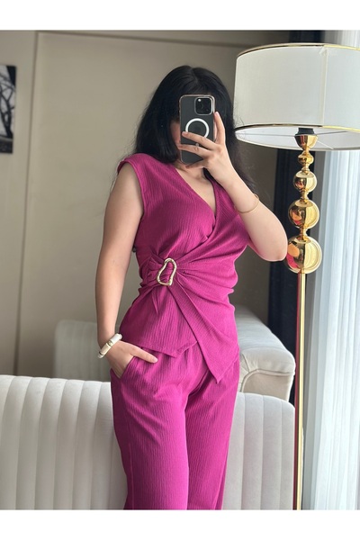 YELZEY BUTİK Side Buckle Suit