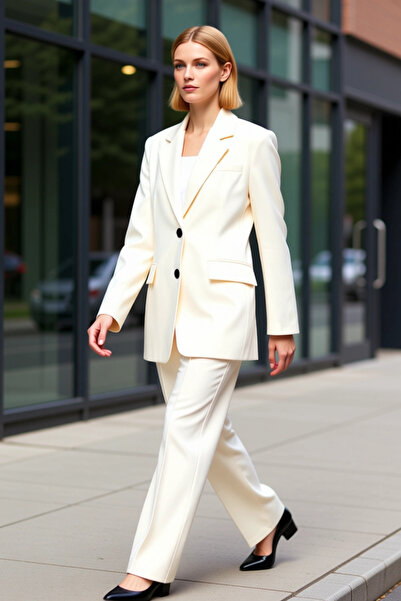 BENERLY Women's Jacket Collar Long Sleeve Plain Woven Pattern Oversized Funct...