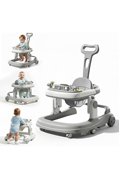 VOGMAX مشاية أطفال 2 في 1 بمقبض دفع للوالدين | مشاية أنشطة للأطفال الصغار قاب...