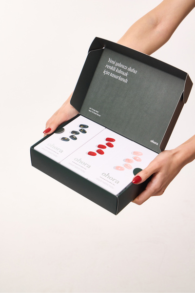 Ohora Yılbaşı Özel Jel Tırnak Seti - 3 Kutu Jel Tırnak & UV Lamba Dahil