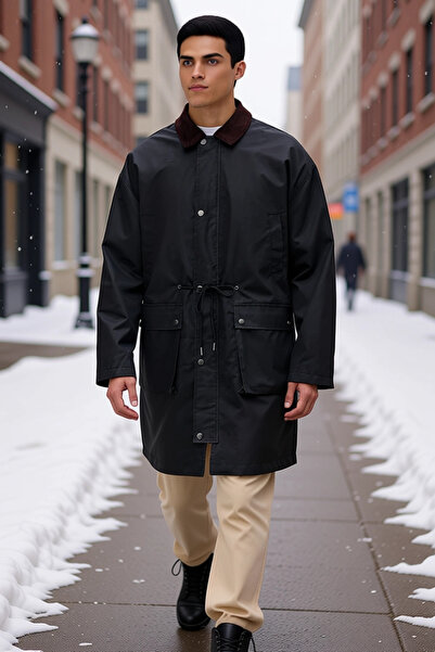 BENERLY Men's Jacket Collar Long Sleeve Plain Pattern Fitted Fit Functional D...