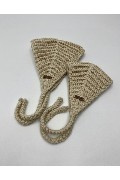 B&ES Acc. Hand Knitted Retro Headband/Bandana