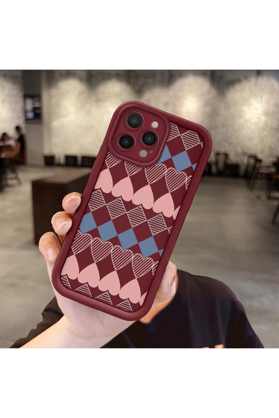 ucuc حافظة سيليكون عتيقة بلون خمري متوافقة مع آيفون 16 برو، مرنة وبسيطة وتوفر...