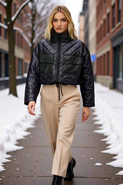 BENERLY Cămașă de damă cu guler standard, cu mâneci, matlasată, funcțională, ...