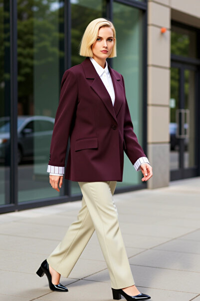 BENERLY Women's Jacket Collar Long Sleeve Regular Fit Woven Fabric Functional...