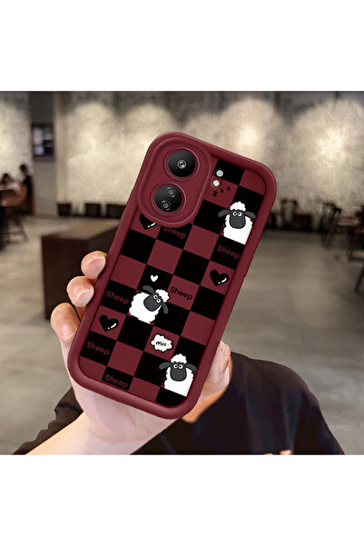 ucuc حافظة من السيليكون المتوافقة مع هاتف Xiaomi Poco C65 مقاومة للصدمات بلون...