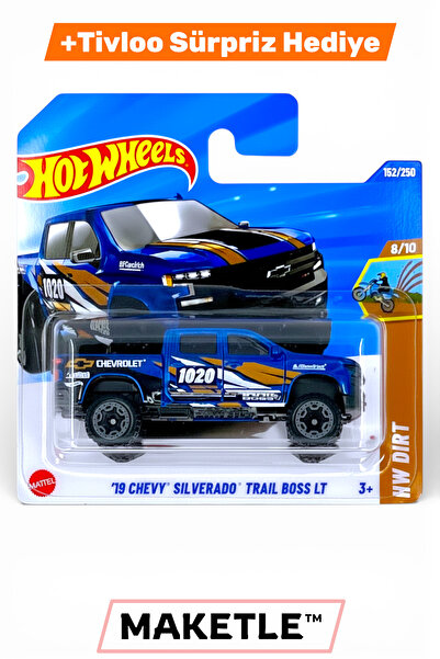 HOT WHEELS '19 Chevy Silverado Trail Boss LT - HYY97 - Tivloo Sürpriz Hediyeli