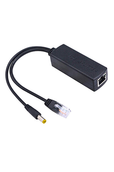 Monte Lua PD48V IP Kamera POE Kablosu Aktif Poe Enjektör Splitter, (IN:DC48V-...