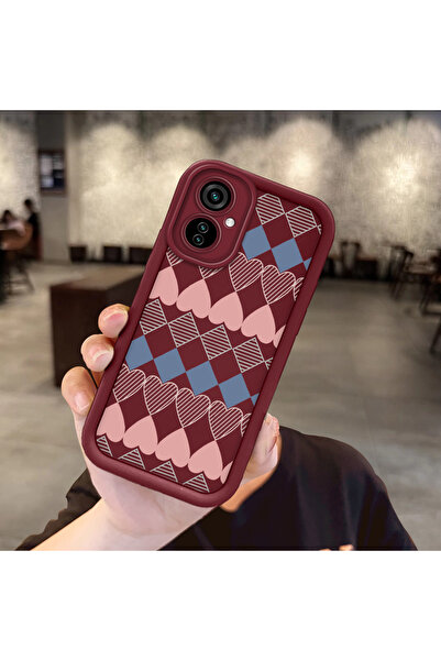 ucuc Tecno Camon 19 Neo Compatible Flexible Minimalist Protection Burgundy Si...