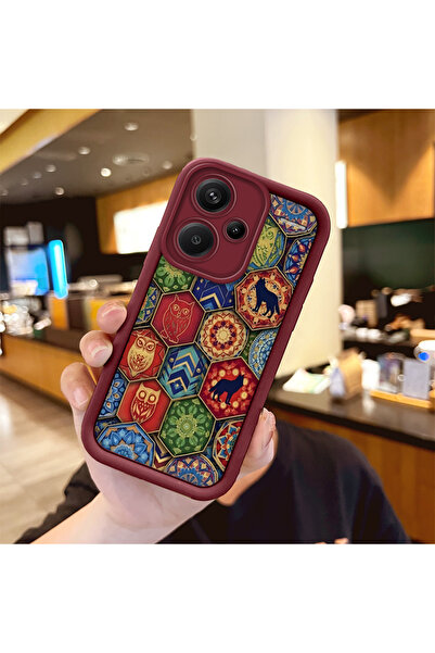 ucuc حافظة سيليكون متوافقة مع هاتف Xiaomi Redmi Note 13 Pro Plus - نمط عتيق م...