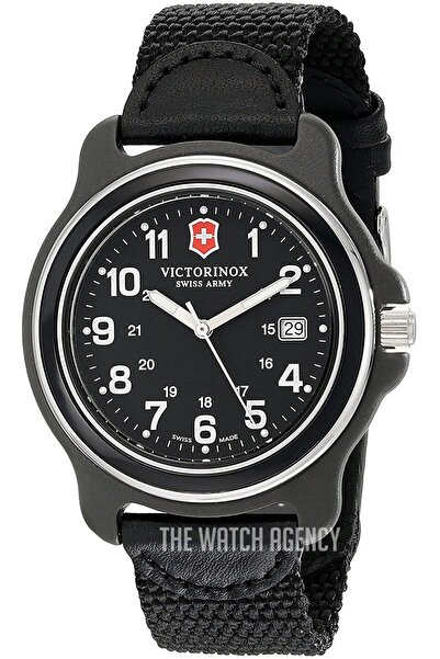 Victorinox Swiss Army Black/Leather Ø43 mm