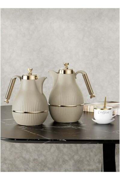 ALQANNAS Set of 2 High-Quality Tea & Coffee Thermoses with 3-Year