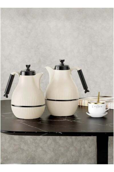 ALQANNAS Set of 2 High-Quality Tea & Coffee Thermoses with 3-Year