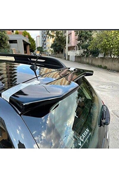 DEMİRTUNİNG Dacia Duster 2 2018-2024 Uyumlu Parlak Siyah Boyalı Fiber Spoiler...