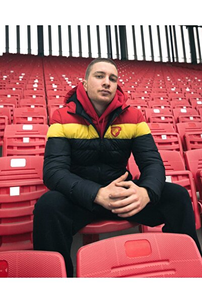 GOZGOZ Göztepe Sarı Kırmızı Çizgili Mont