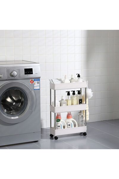 Ch 3 corner shelves for organization with wheels for easy use and for tight spaces