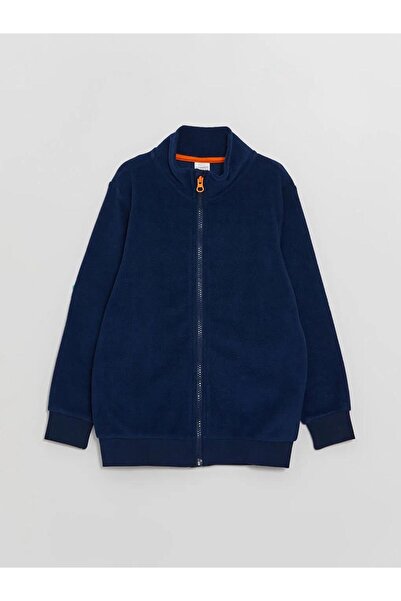 LC Waikiki guler ridicat basic Top de pijama din fleece pentru băiat cu mânec...