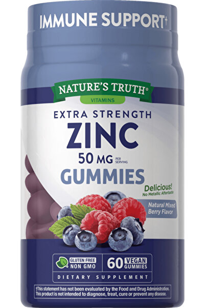 Nature's Truth Zinc 50mg, 60 Gummies