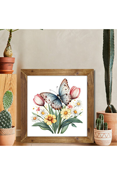 Tuba Decor Tablou pătrat cu rama din lemn