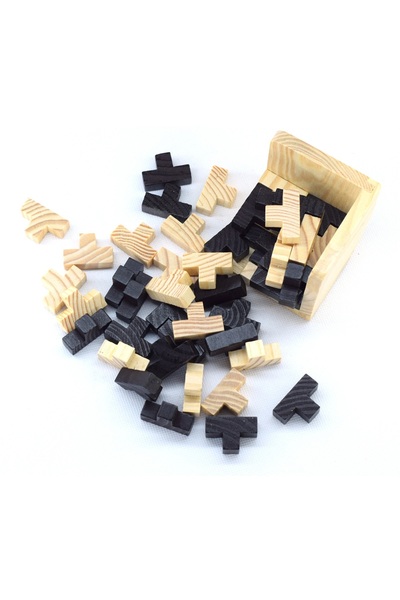 Exe 1 adet Küp, Kare IQ zeka oyunu kilit Çözme ahşap oyuncaklar 7cm ebatların...