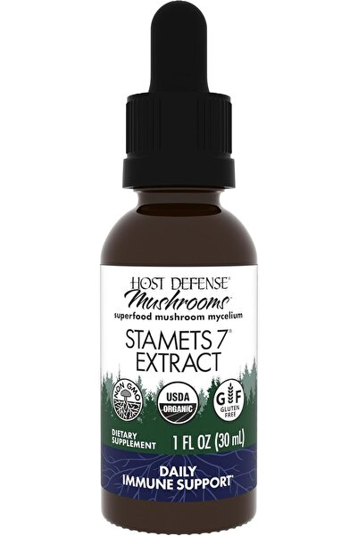 Host Defense Stamets 7 Extract - 7 Species Blend - Mushroom Supplement for Im...