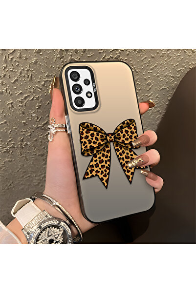 ucuc حافظة سيليكون متينة متوافقة مع هاتف سامسونج جالاكسي A73 مع تصميم الفهد و...