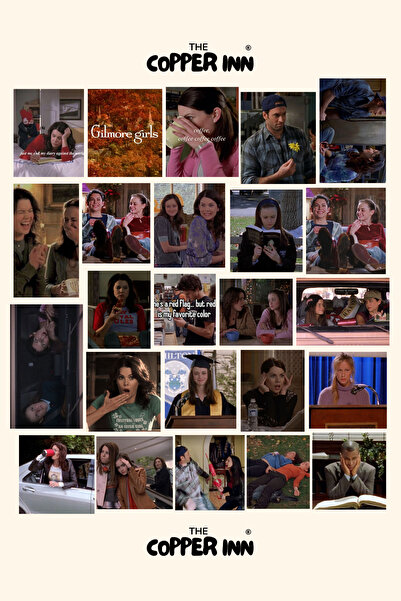 The Copper Inn 24 Adet Gilmore Girls Estetik Sticker Seti Scrapbook Ajanda Bu...