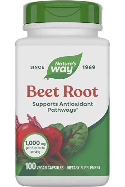 Nature's Way كبسولات الشمندر 1000 ملغ من ناتشرز واي، 100 كبسولة نباتية