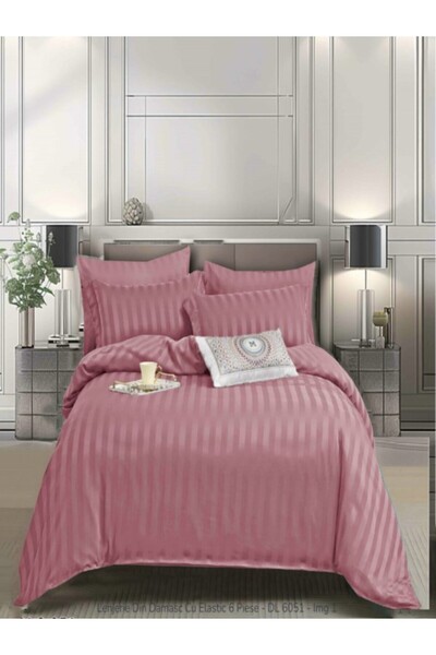 lumixauto Double Bed Linen Set, 6 Pieces from Fine Damask