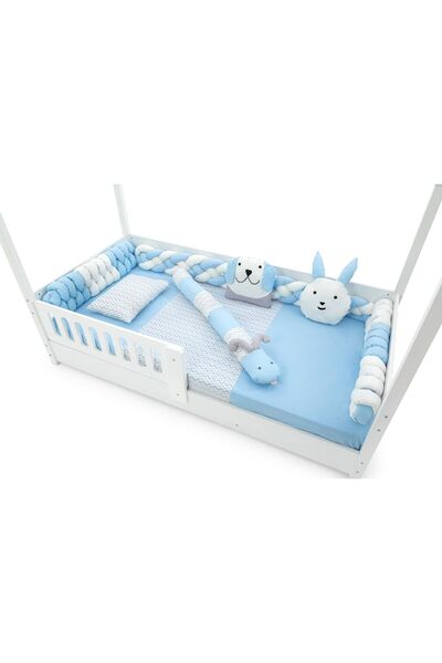 cnctekstil Montessori Sleeping Set, 100X200, Pierrecardin Inner Quilt, Duvet Cover 155*215, Fitted Sheet, Koton