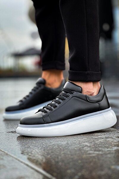 DERİJE Men's Black/White Sports Shoes Mn295