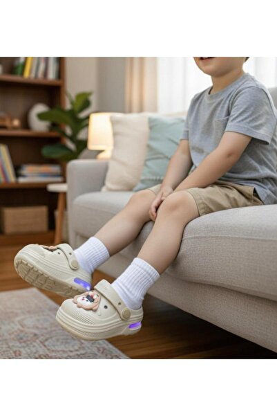 mustey Lighted Children's Nursery Street School Home Slippers