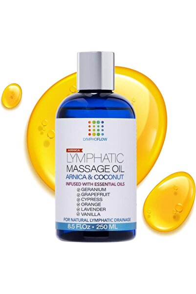Bruizex Lymphatic Drainage Massage Oil with Arnica Oil & Coconut for Post Sur...