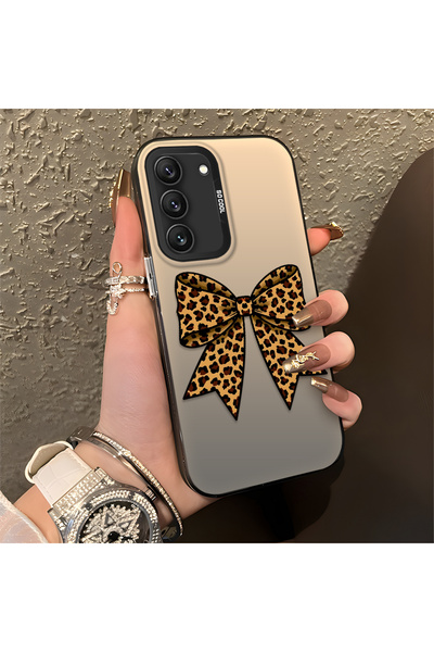 ucuc حافظة سيليكون متينة متوافقة مع هاتف سامسونج جالاكسي S22 مع تصميم الفهد و...