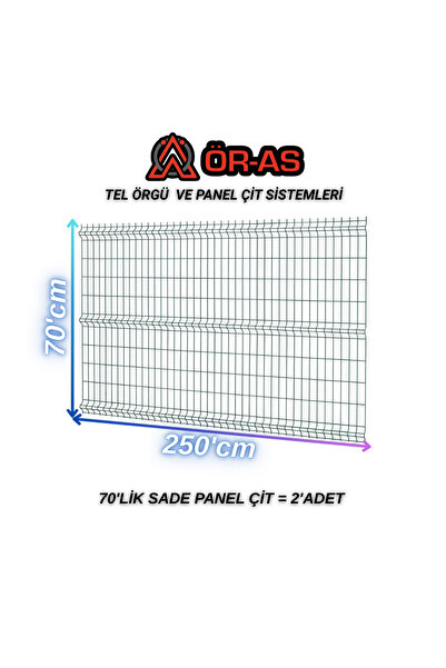 ÖR-AS TEL ÖRGÜ & PANEL ÇİT SİSTEMLERİ Ör-As Tel Bahçe Teli Panel Çit 70 cm x ...