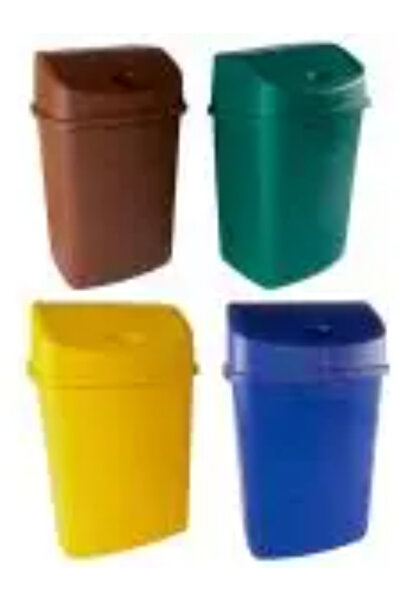 sterk 55L waste bin, plastic, with lid,