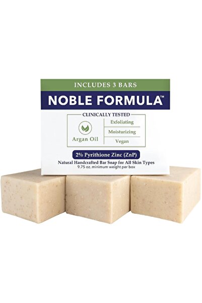 Noble Formula 2% Pyrithione Zinc (ZnP) Olive Oil and Argan Oil Bar Soap