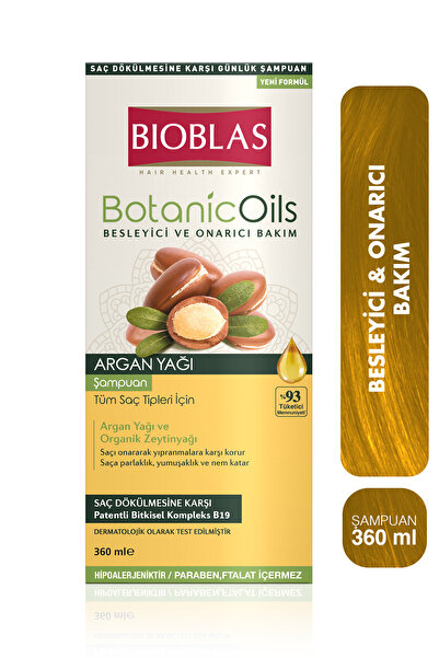 Bioblas Șampon Nutritiv Și Reparator Ulei De Argan Și Ulei Organic De Măsline...