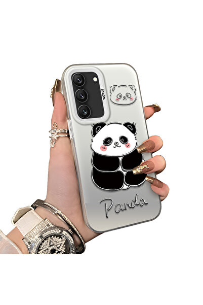 ucuc غطاء سيليكون متوافق مع هاتف سامسونج جالاكسي S22 بنمط الباندا اللطيف، غطا...