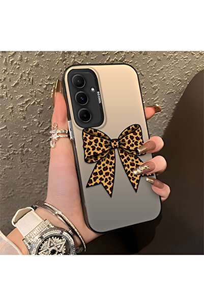 ucuc حافظة سيليكون متينة متوافقة مع هاتف سامسونج جالاكسي A55 مع تصميم الفهد و...