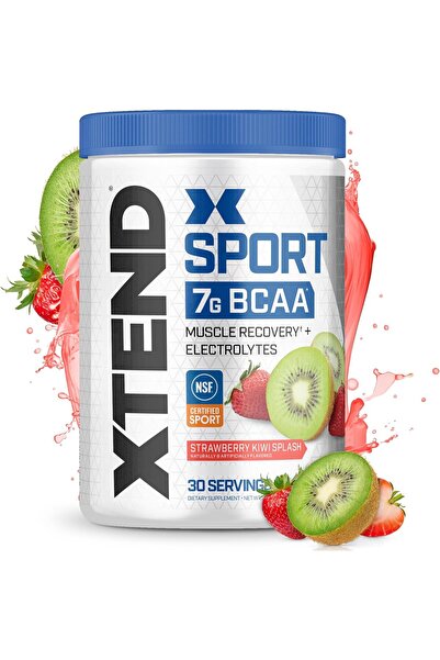 Scivation XTEND Sport BCAA Powder Strawberry Kiwi Splash - Electrolyte Powder for Recovery & Hydration with Am